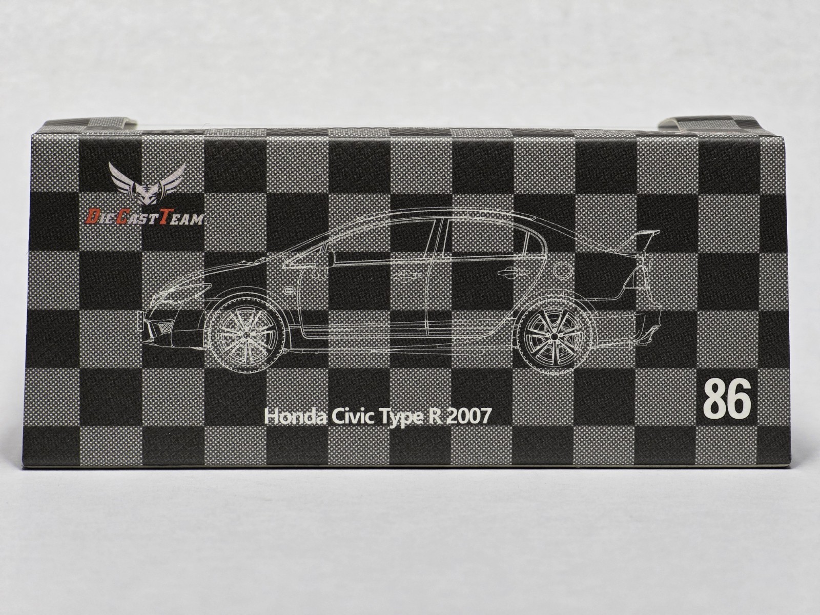 1:64 DCT Honda Civic Type R (FD2) Yellow 2007 Sedan LL-021-86 Diecast Model Car
