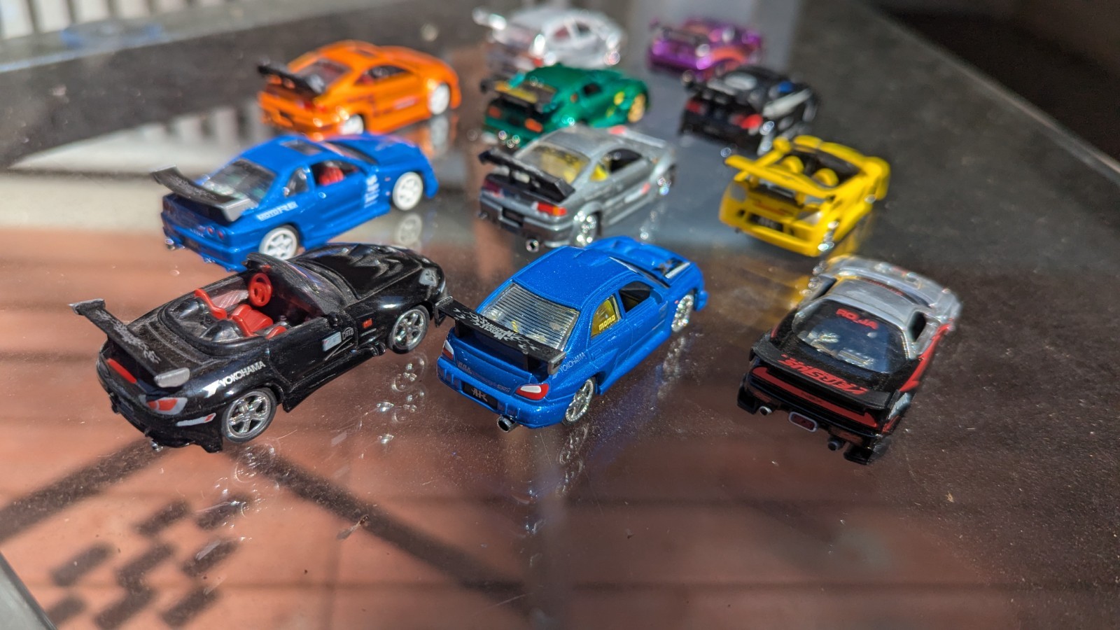 Lot of Import Tuners 1:64 Nissan Honda Toyota Ford Acura Subaru