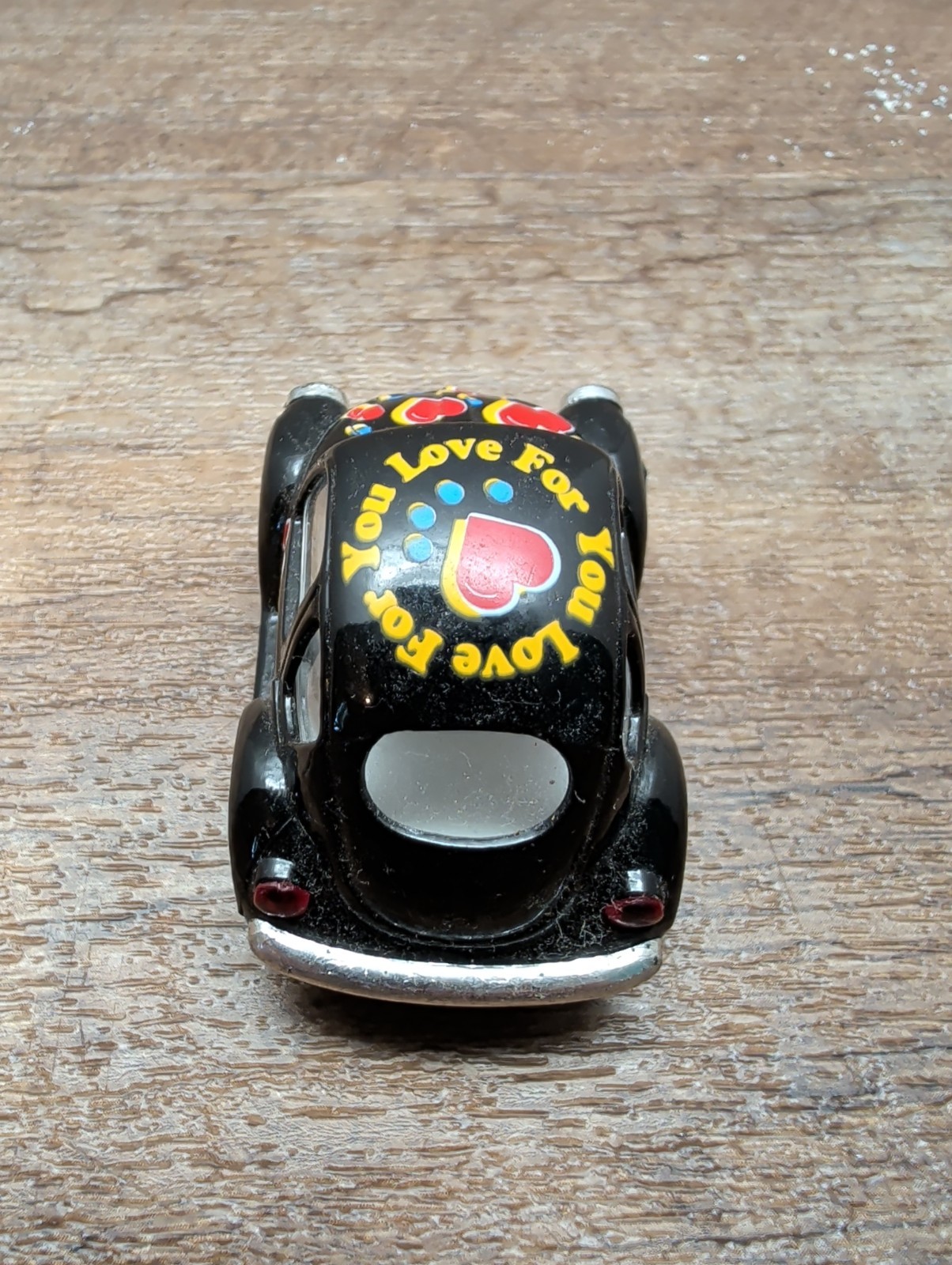 KinToy Love For You Heart Design Volkswagen VW Beetle Pullback 2.25″ Toy Car