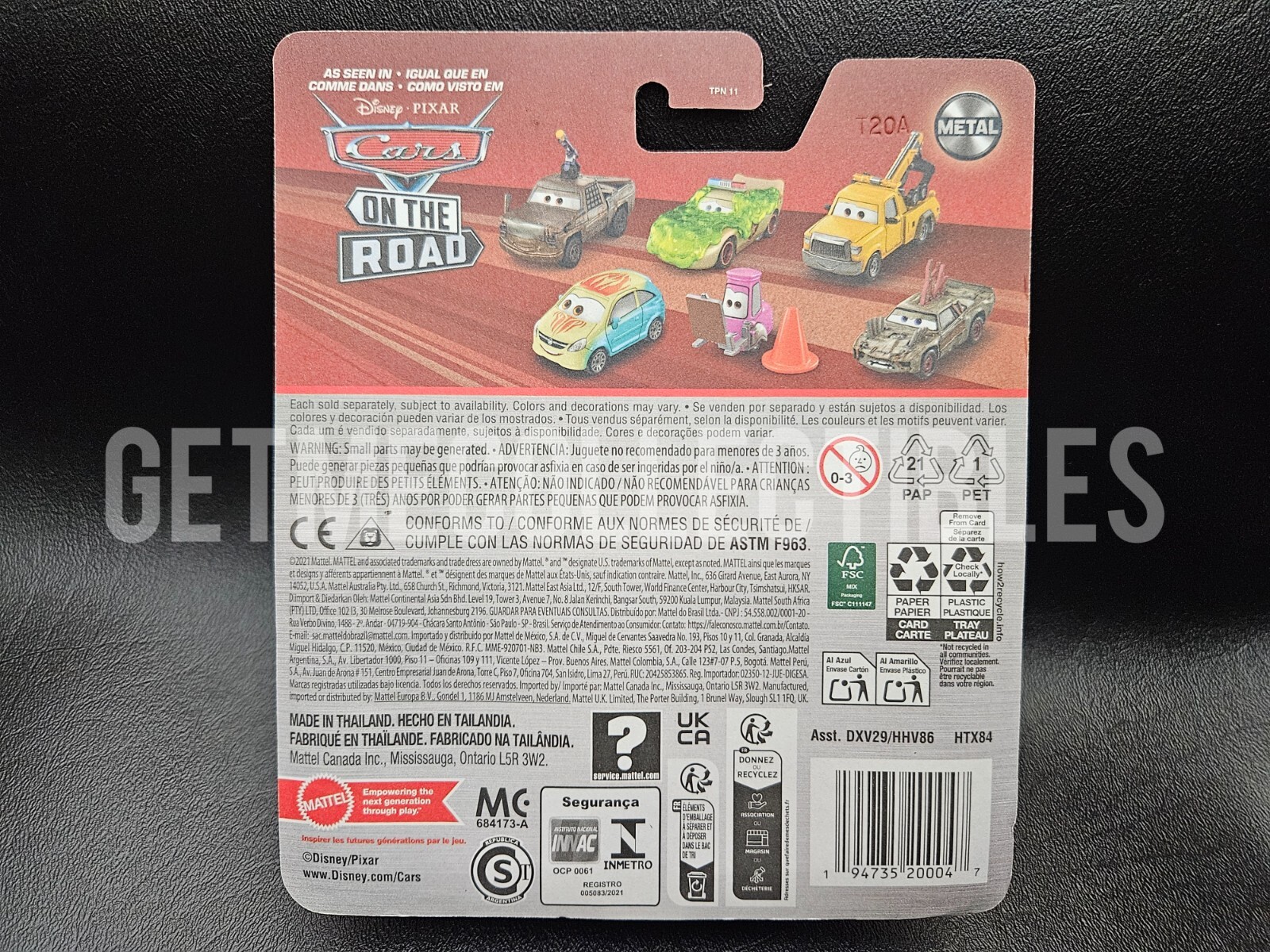 DISNEY PIXAR CARS BARNEY CONES PUSH TRUCK 2024 SAVE 6% GMC