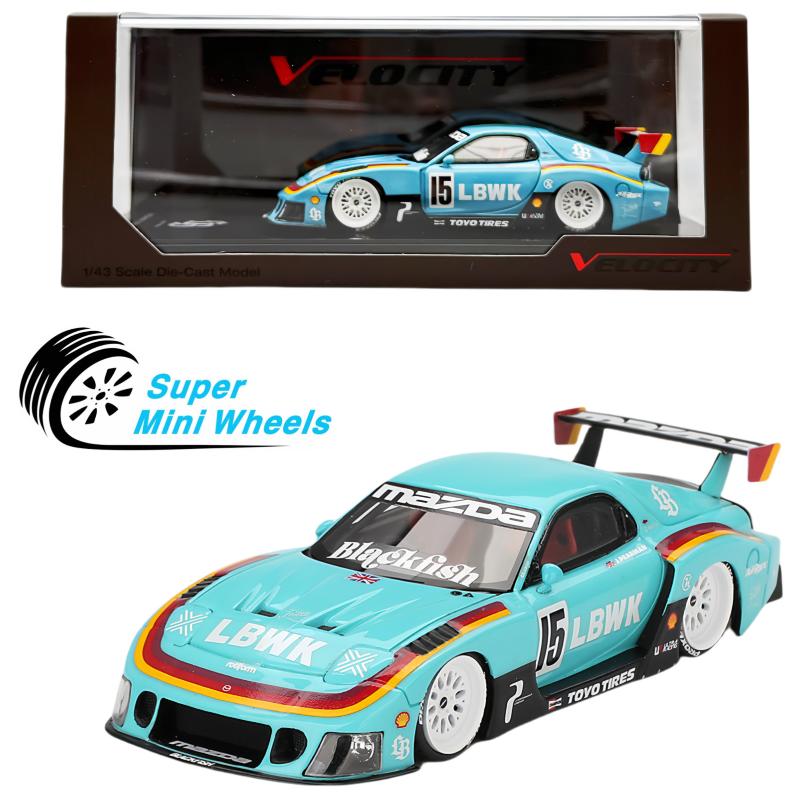 TSM-Model 1:43 MAZDA RX-7 LB-Super Silhouette Liberty Walk Europe