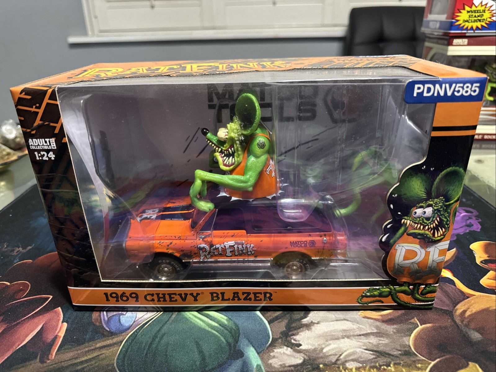 Rare/HTF 1:24 Scale MATCO TOOLS 1969 CHEVY BLAZER “RAT FINK” PDNV585 – 2020 TOMY