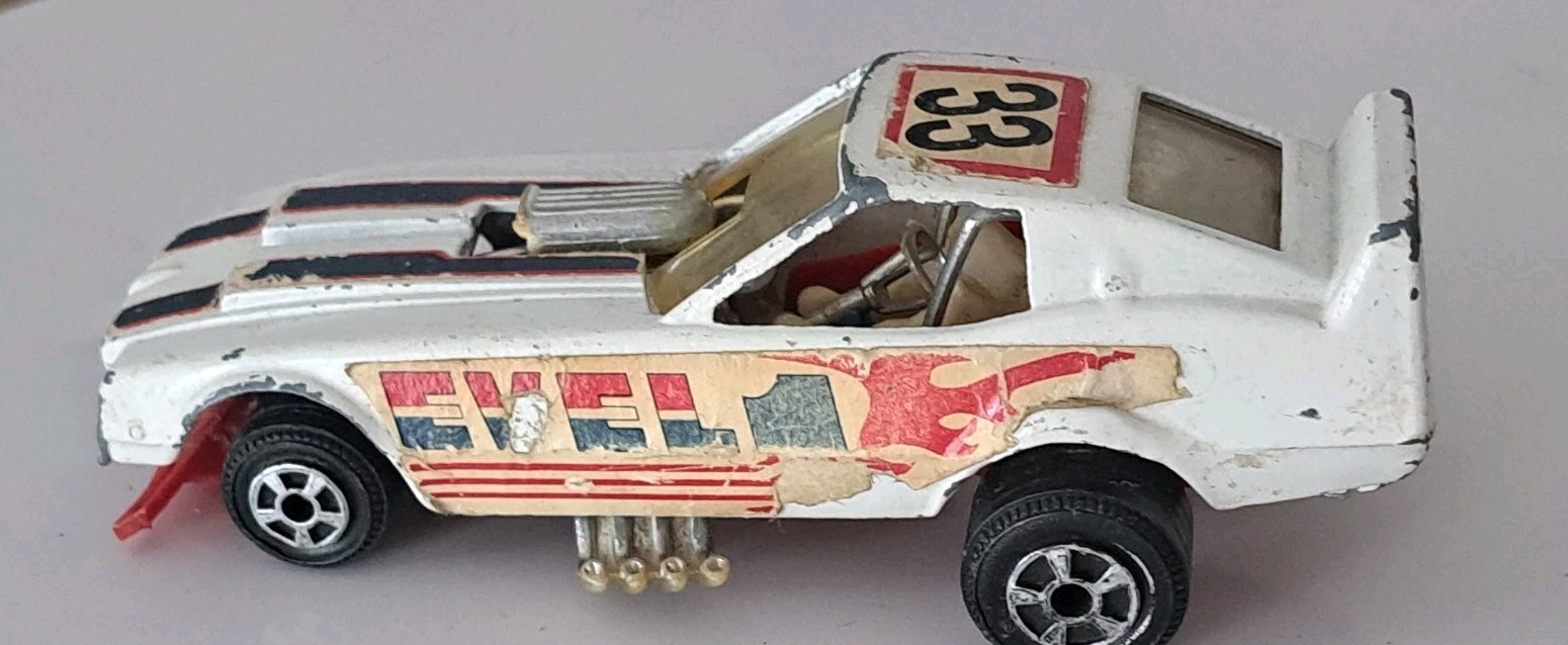 Ideal Toys Evel Knievel 33 Funny Car Dragster 1976 Hong Kong J 1453 H.t.f