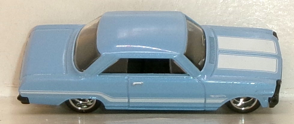 LOOSE 2026 HOT WHEELS 1:64 LIGHT BLUE ’63 CHEVY ll WHEEL SWAP REAL RIDERS