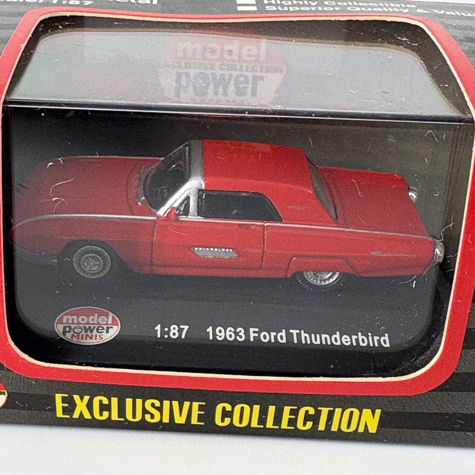 Model Power Minis 1:87 Diecast Exclusive Collection Set Ford Mustang Thunderbird