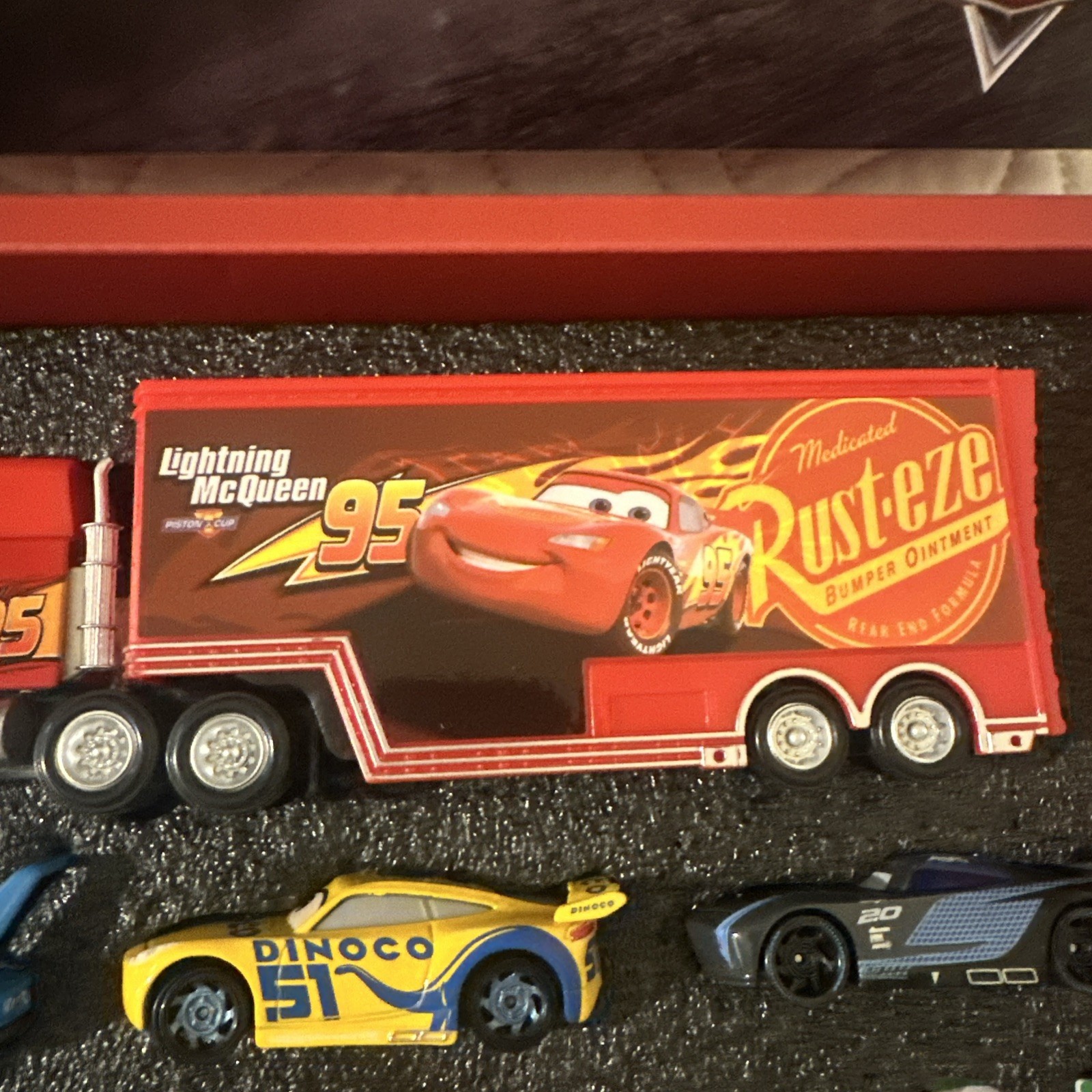10 PCS Disney Pixar Metal Vehicle Set Lightning McQueen Gift Box Collection