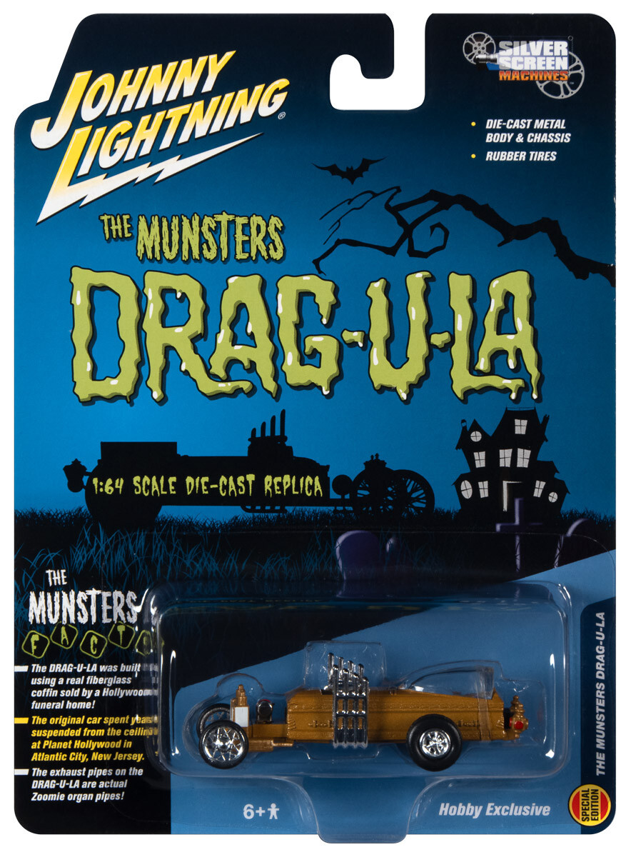 Johnny Lightning Silver Screen The Munsters Drag-U-LA – Hobby Exclusive 1:64 Car
