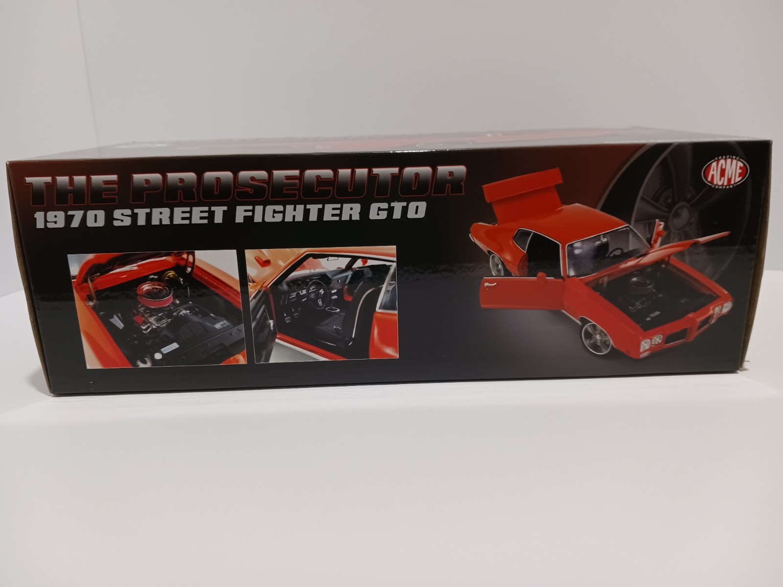 1:18 1970 PONTIAC GTO “THE PROSECUTOR” STREET FIGHTER in CAROUSEL RED, by ACME