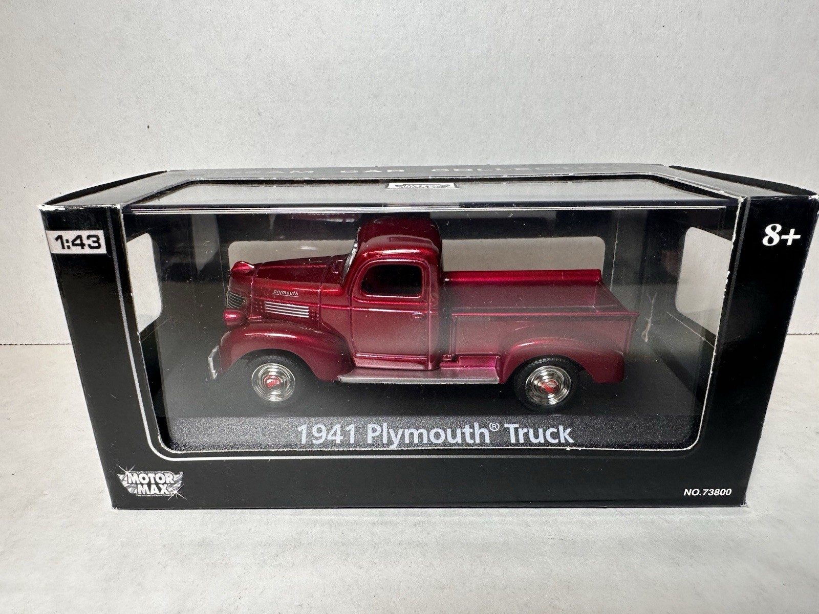 Motor Max 1941 Plymouth Truck Pickup Red 1:43 Diecast NEW NIB