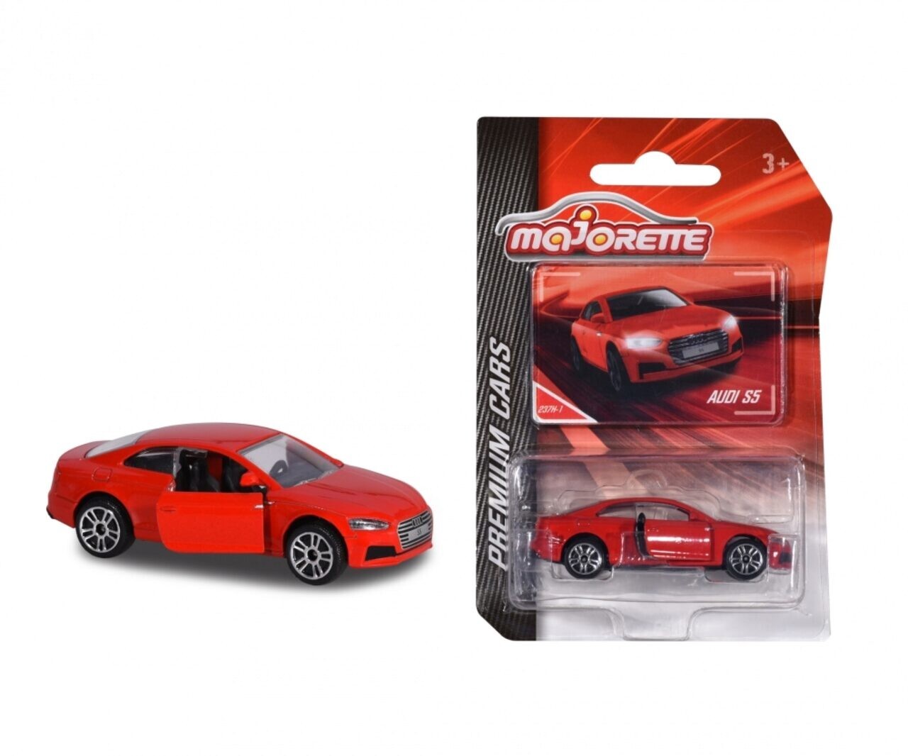 Audi S5 Coupe Red A5 Majorette Premium Cars 2019 237H 1:64 Scale Toy Car