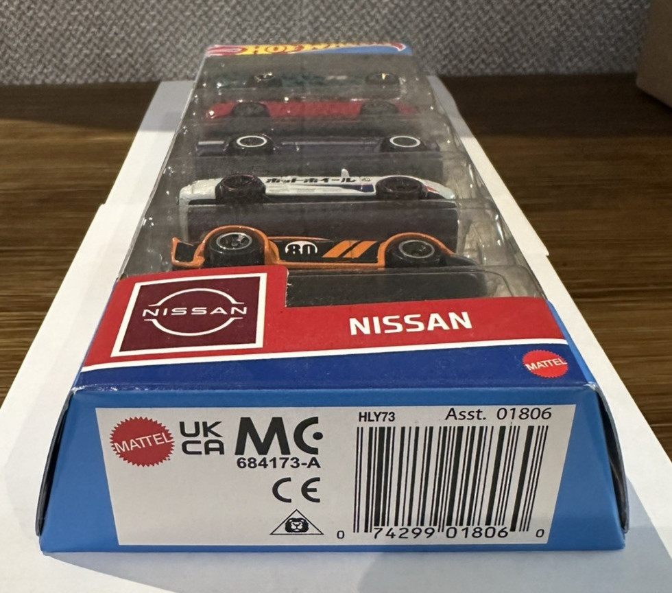 Hot Wheels Nissan Asst. 5 pack | 2025 | Sedan’s & Ute | Details in Description |
