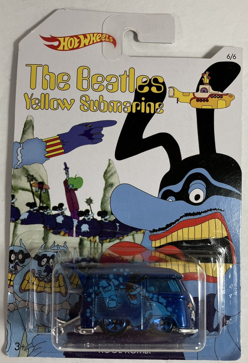 2016 Hot Wheels The Beatles YELLOW SUBMARINE Complete Set 6 Limited Ed. cars MIB