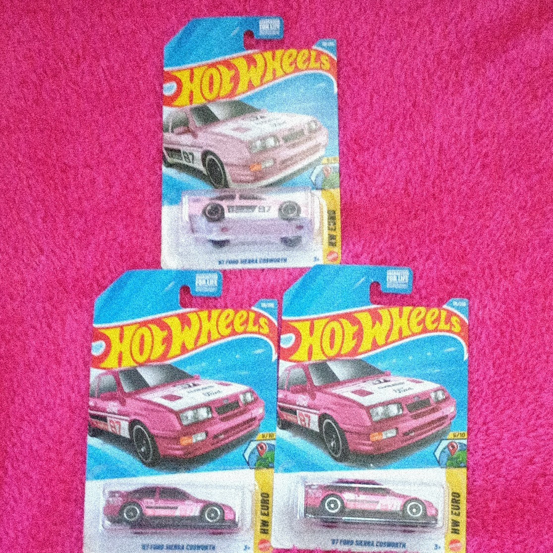 Hot Wheels HW Euro ’87 Ford Sierra Cosworth 1:64 Pink/White Diecast Unopened STH