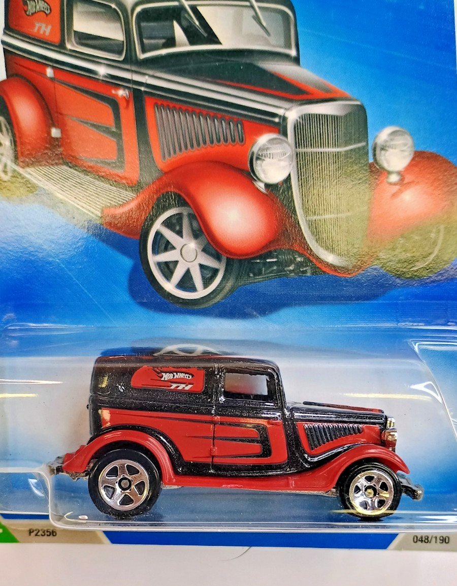 2008 Hot Wheels TREASURE HUNTS ’09 ~ ’34 FORD Red & Black ~ NEW w/ PROTECTOR