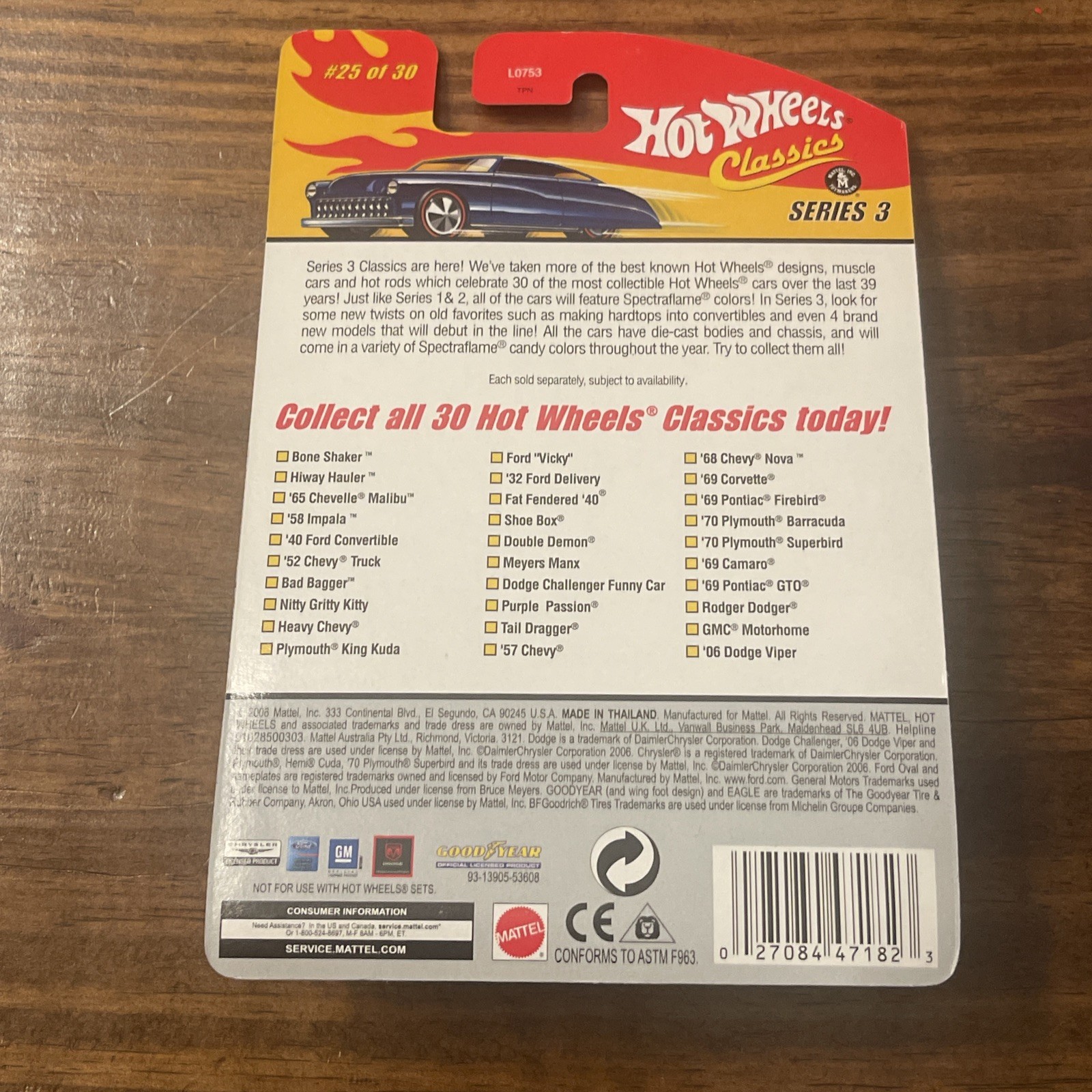 2006 Hot Wheels Classics Series 3 #25/30 1970 Plymouth Superbird Green
