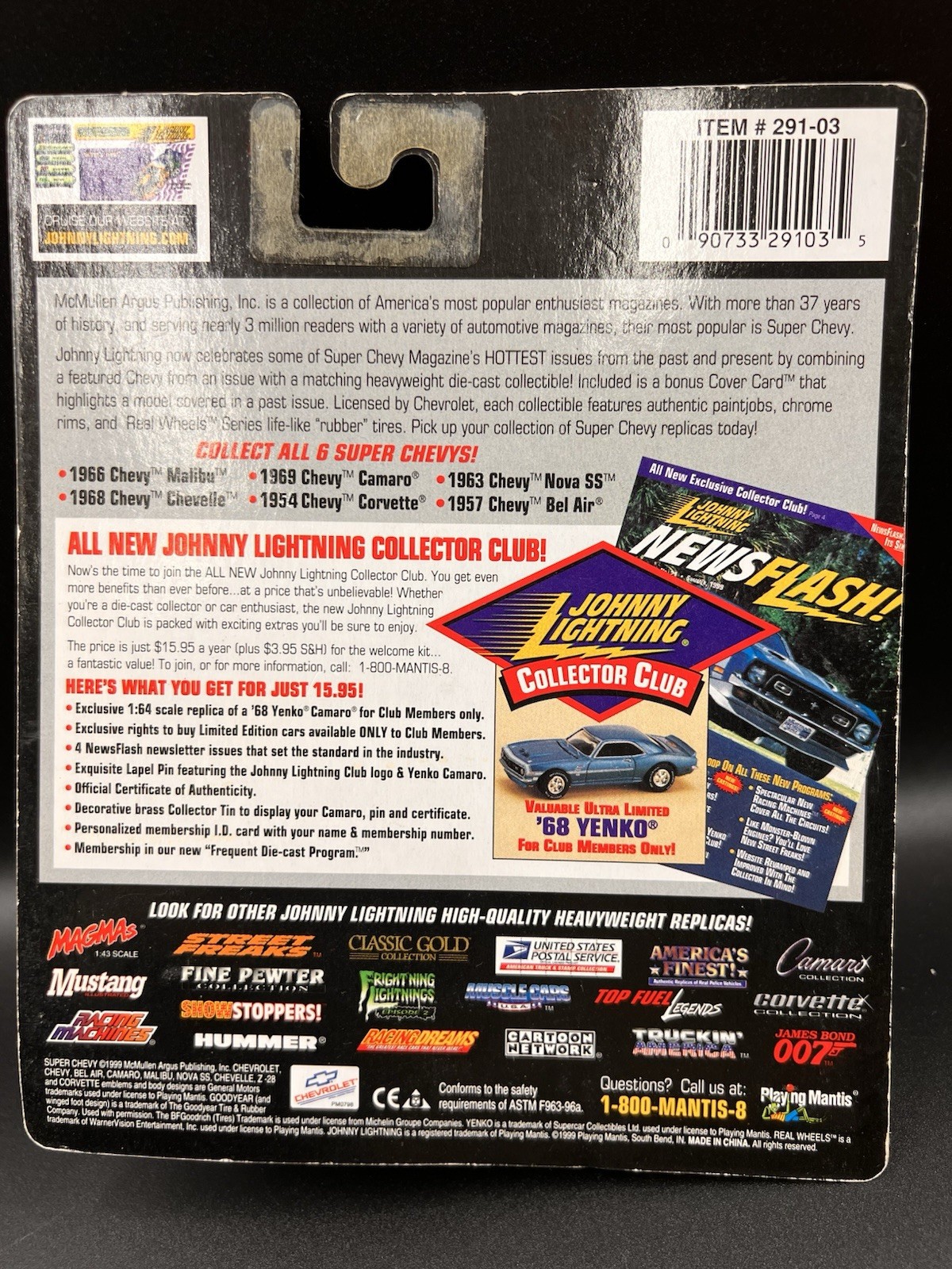 Johnny Lightning Die Cast Car 1/64 Collection- Lot Of 6 In Original Package