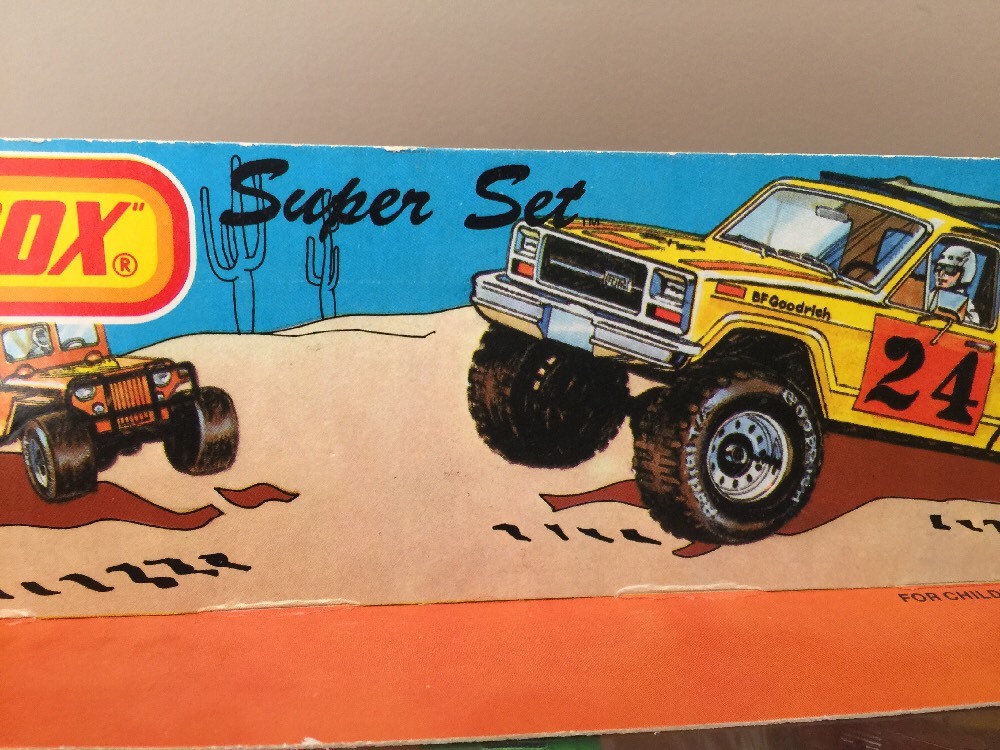 1982 Matchbox Superfast Super Set Off Road Riders Lesney Brand New Gift set USA