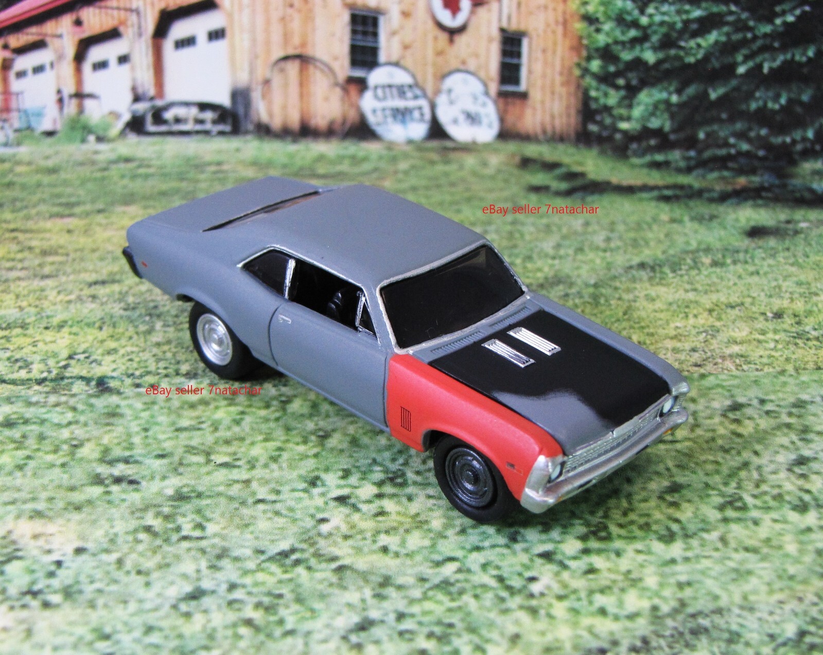 1968-1972 Chevy Nova SS Model Hot Rat Rod Muscle Drag Car Base 1:64 Scale