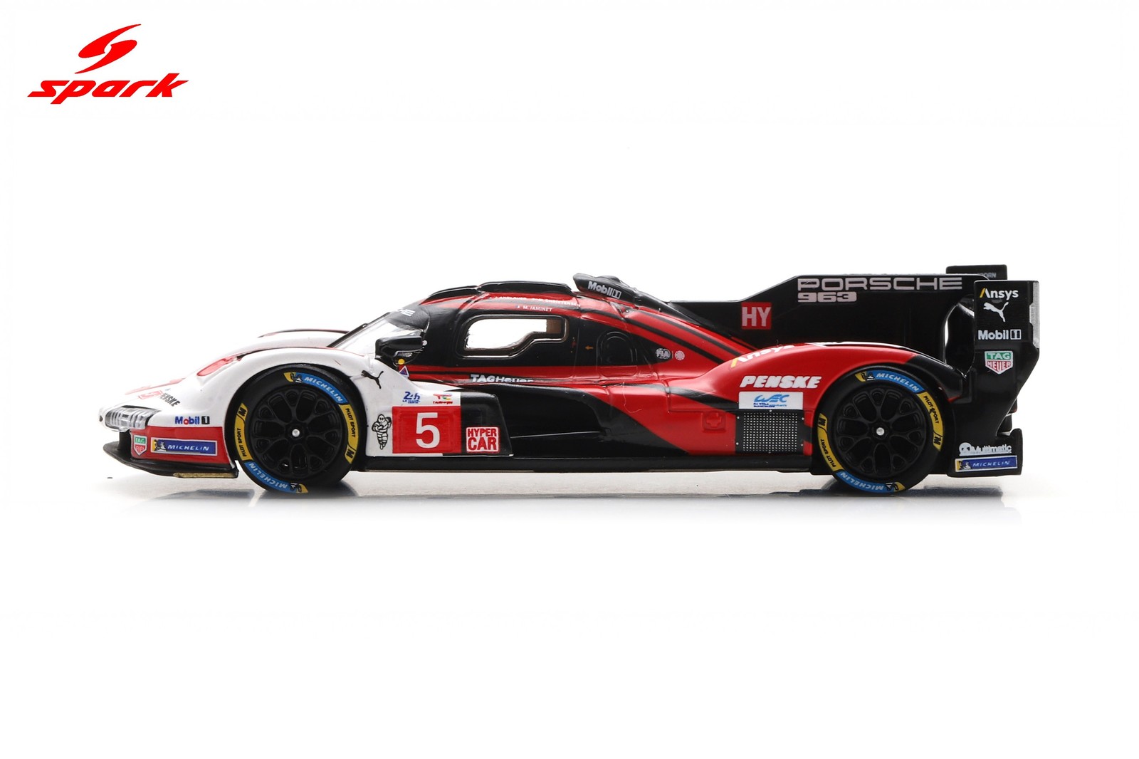 Spark 64S063 1/64 Porsche 963 No.5 PENSKE MOTORSPORT 6th Le Mans 24H 2025