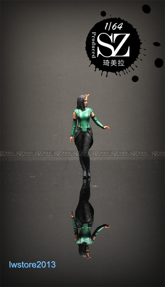 1/64 Mantis Girl Scene Props Miniatures Figures Model For Cars Vehicles Toys
