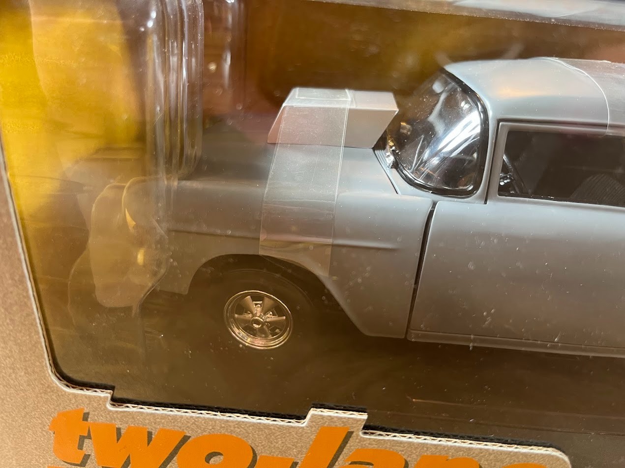 1955 Chevy Hot Rod, Two Lane Blacktop, Ertl-American muscle, 1/18, NIB, Rare.