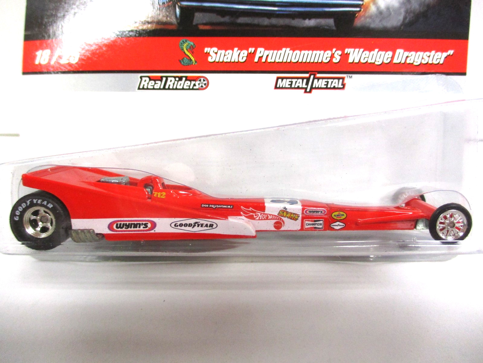 HOT WHEELS – DRAG STRIP DEMONS – DON “THE SNAKE” PRUDHOMME T/F WEDGE DRAGSTER