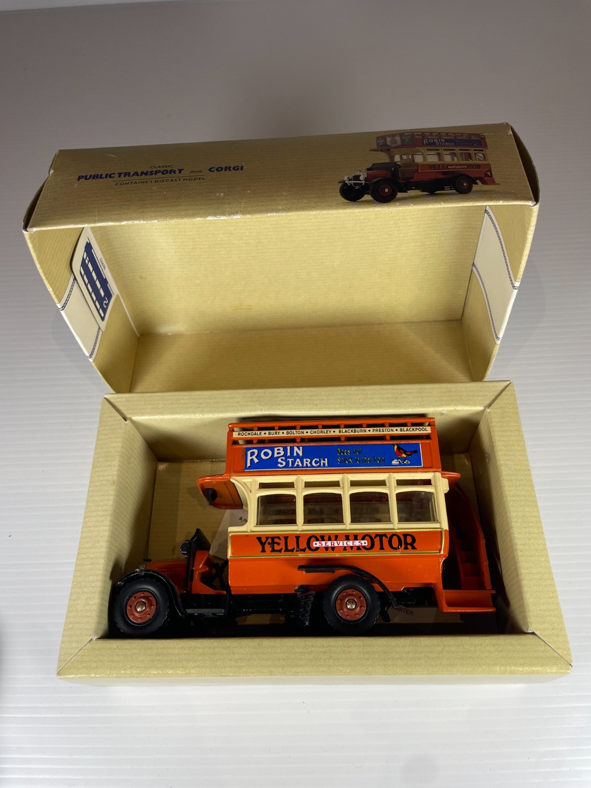 Corgi Classics 1:50 Scale 96993 Thornycroft Yelloways Double Decker Buses Boxed.