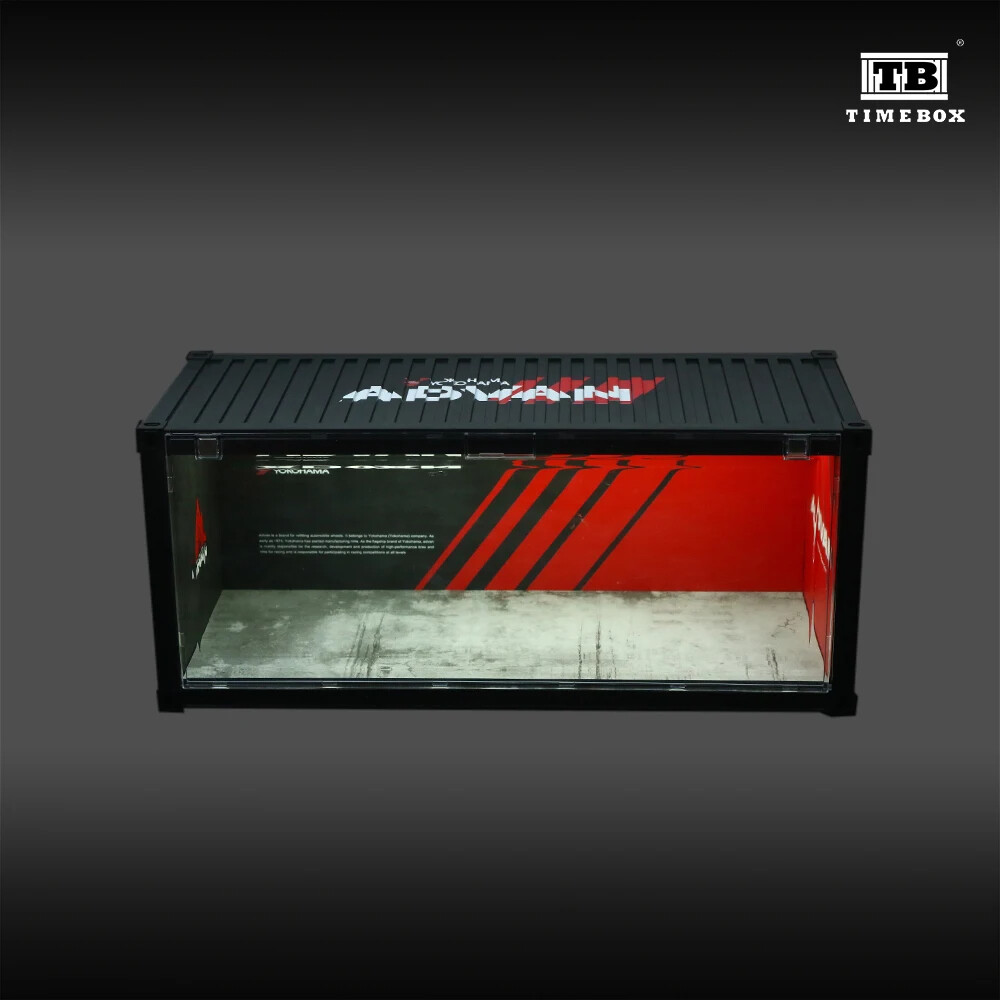 Diorama 1/64 Parking Lot Model LED Lighting Container Garage Building Model US