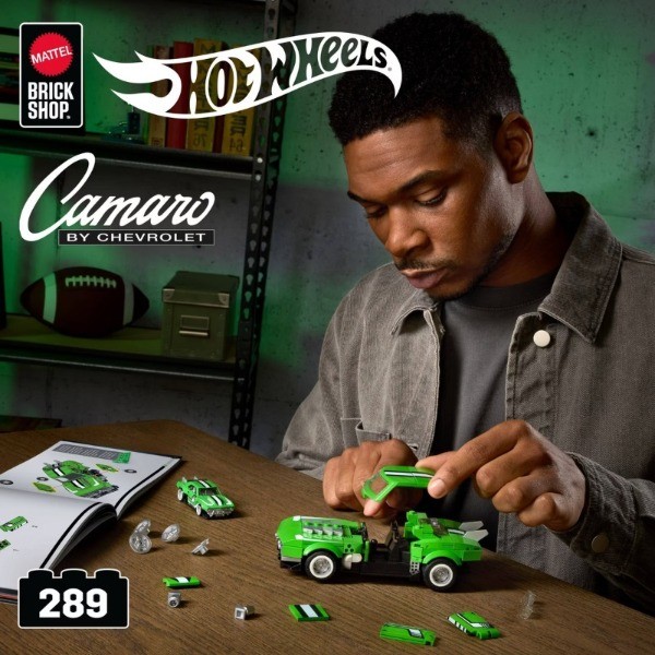 Mattel Brick Shop Hot Wheels 68 Camaro Building Toy Kit for Collectors – 289pc