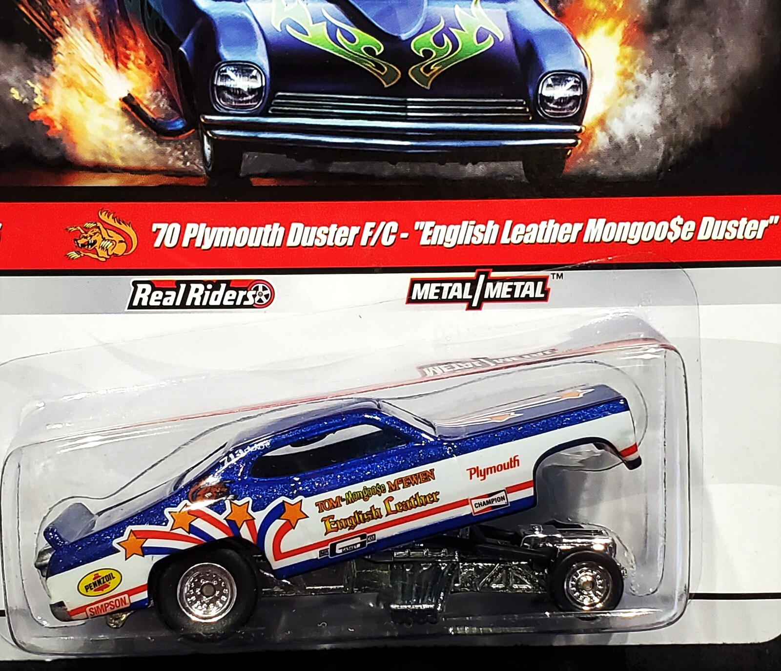 Hot Wheels 70 Plymouth Duster F/C Mongoose Drag Strip Demons Car