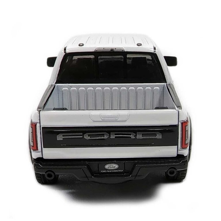 5436) Kinsmart 2022 Ford F-150 Raptor 1:46 Diecast Truck 5 inch white color.