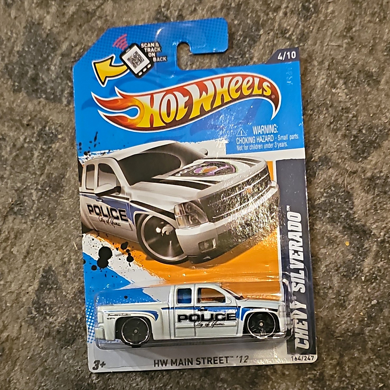 Hot Wheels 1:64 Chevy Silverado Police HW Main Street Diecast Unopened Box 2012