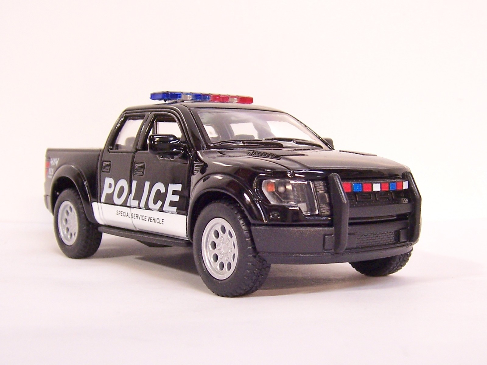 ’13 Ford F-150 Raptor Supercrew POLICE & FIRE RESCUE Diecast Model 1/46 PullBack