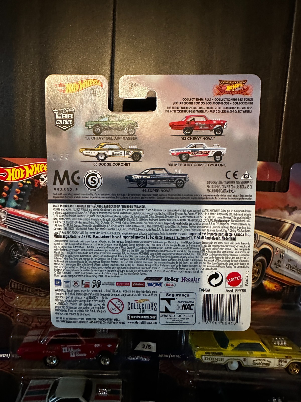 Hot Wheels Car Culture Drag Strip Demons Complete 5 Car Set 55 Chevy Bel Air …