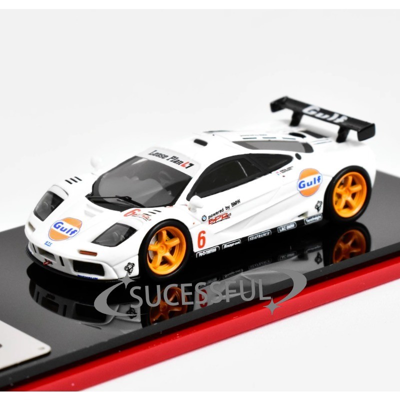 Scalemini 1:64 Gulf F1 GTR Supercar Resin Diecast Model,Racing Collectible Gift