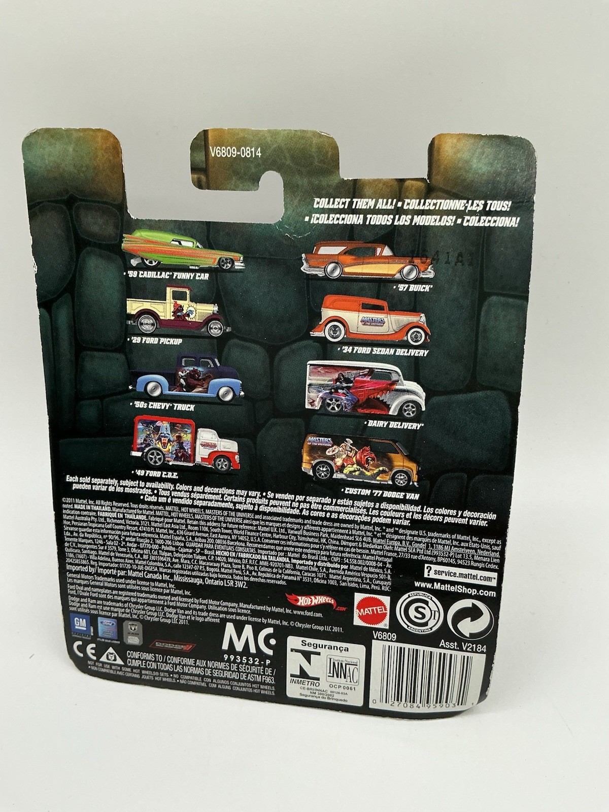 2011 Hot Wheels Pop Culture Masters Of The Universe MOTU Complete 7Car Set- Z 25