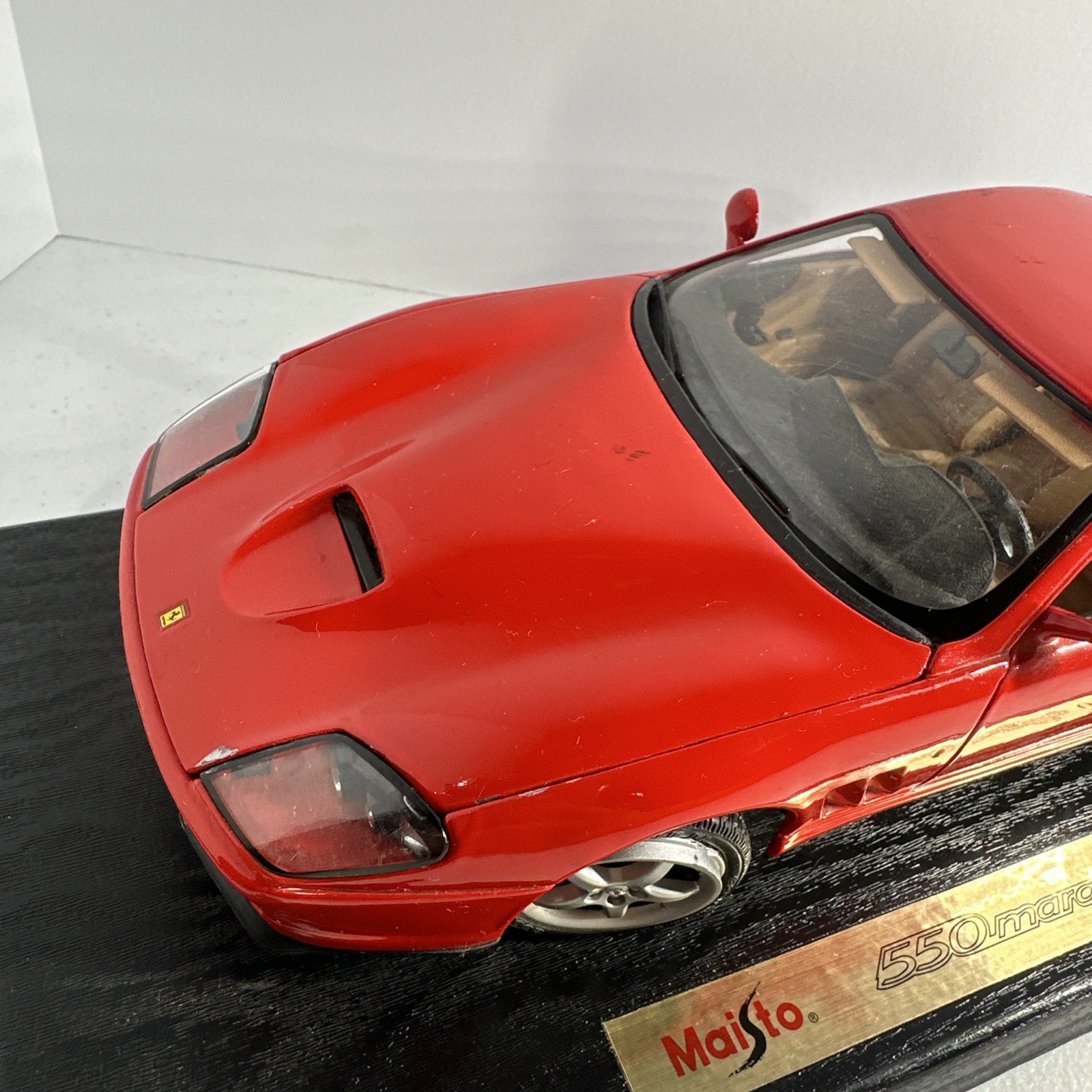 Maisto Ferrari 550 Maranello Red Die Cast Model Car 1:18 Scale No Box As Is Cond