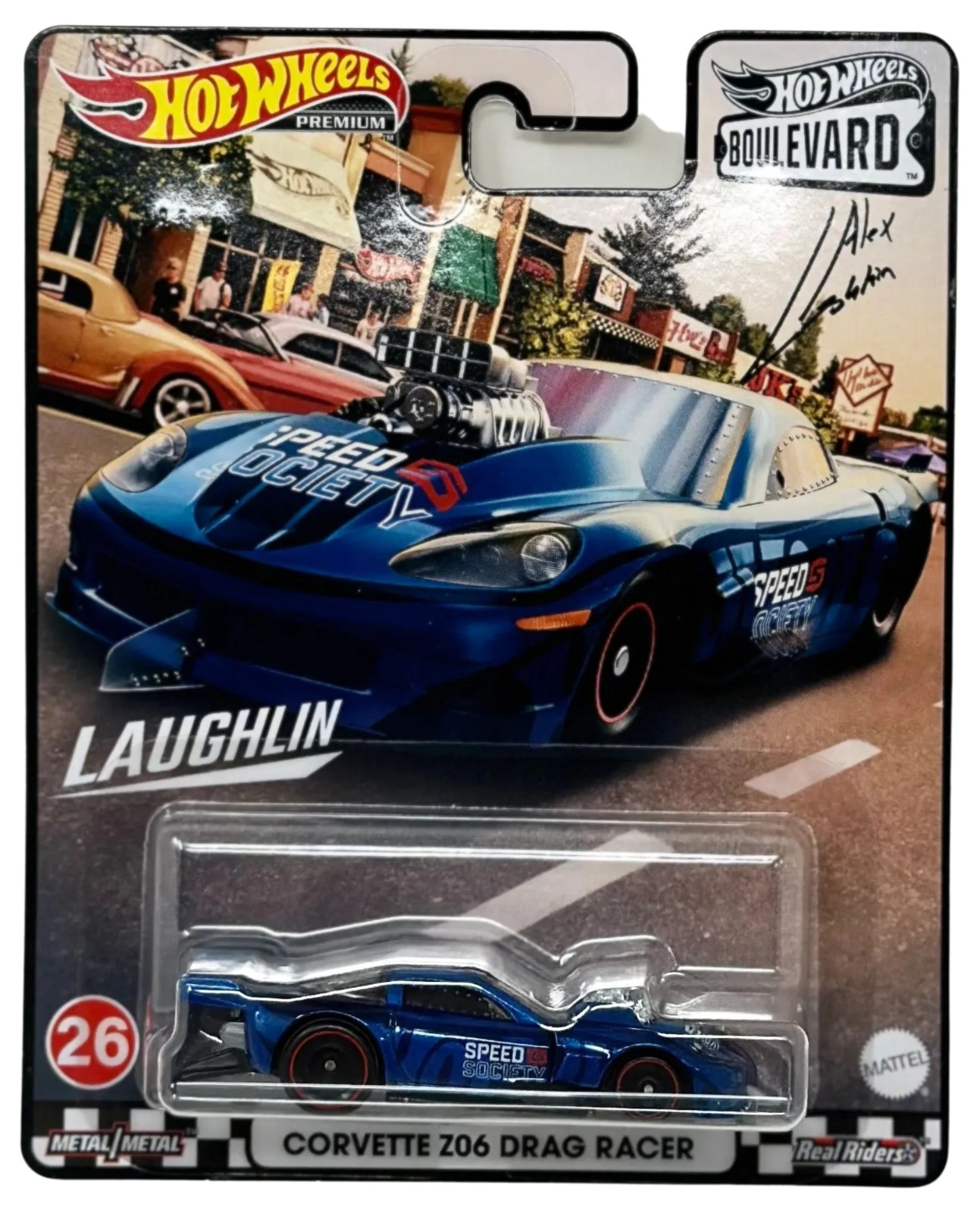 2021 Hot Wheels Premium HW Boulevard #26 2012 Corvette Z06 Drag Racer Laughlin