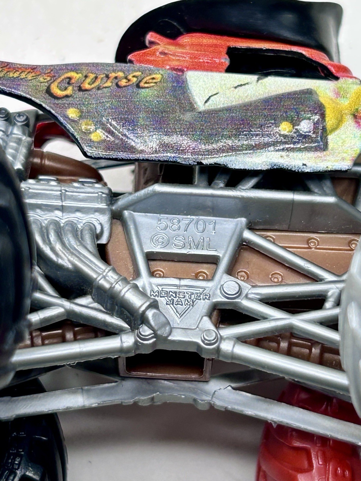 Monster Jam Pirates Curse Phased Out Spin Master 1/64 Multi Color Tires READ