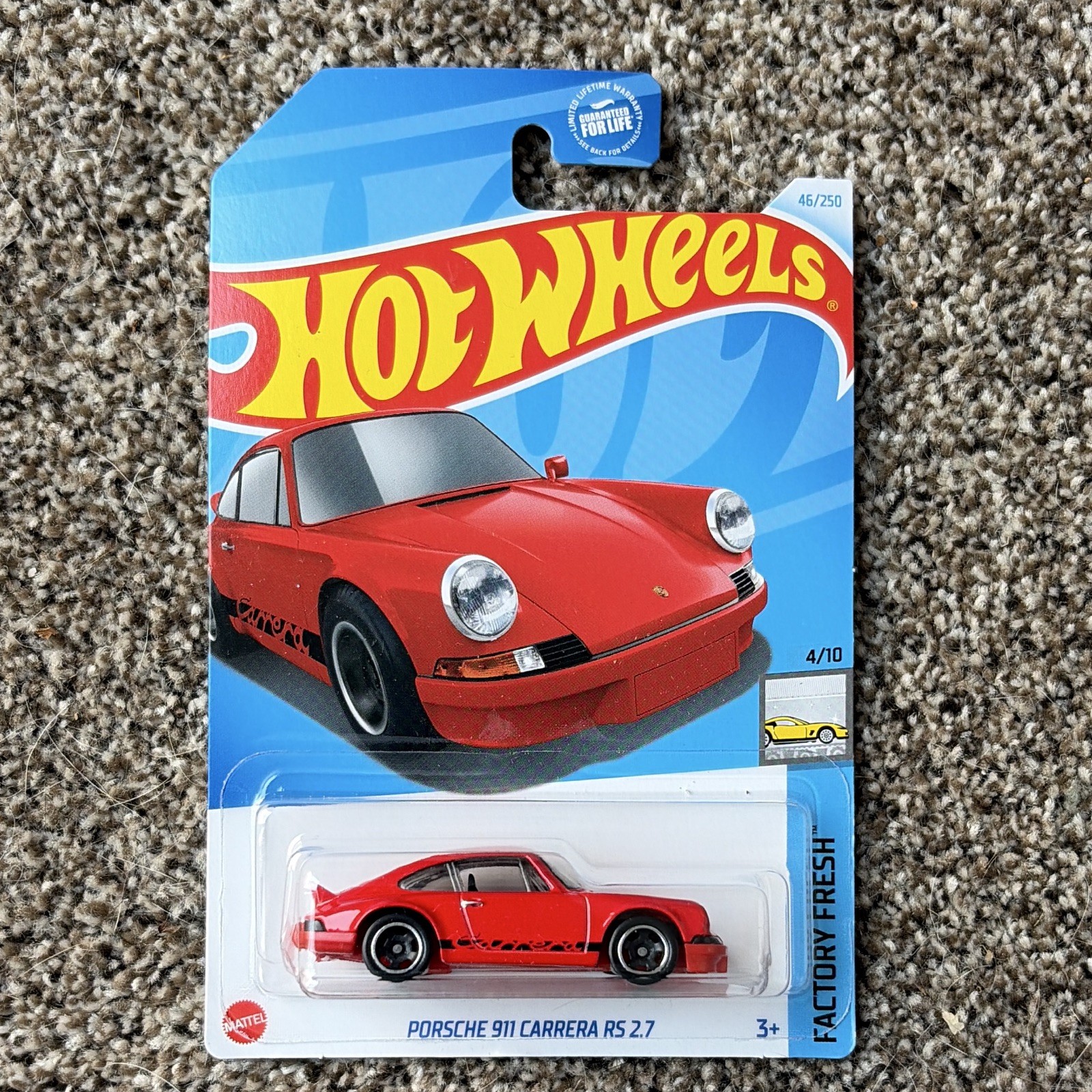 Hot Wheels Factory Fresh Porsche 911 Carrera RS 2.7 Red Diecast 1:64