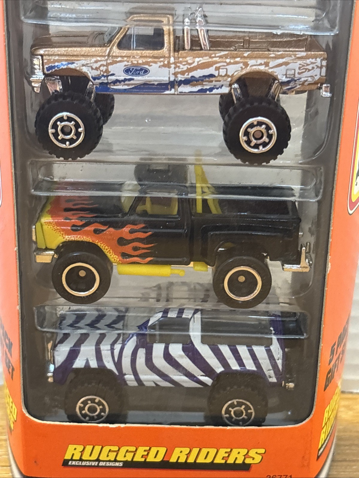 Vintage Matchbox Rugged Riders 5 Pack – Chevy Ford Jeep – SEALED #36771