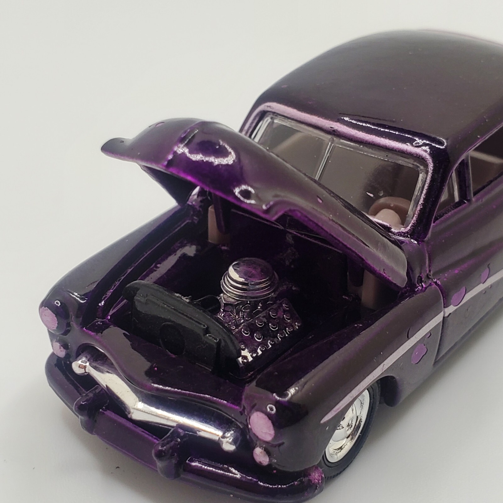 Racing Champions Hot Rod Magazine 1949 Custom Merc Purple Paint Flaw New Loose