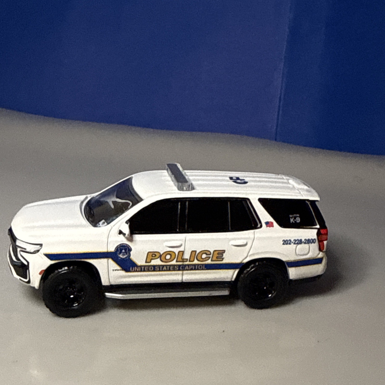 Greenlight 1:64 Chevrolet Tahoe Custom United States Capitol Police K-9 Unit
