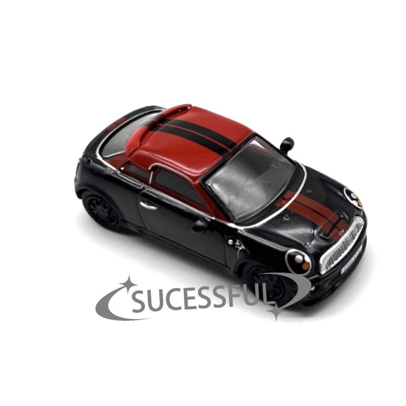 1:76 Red Mini Cooper Coupe Metal Diecast Sport Car Model Brand New