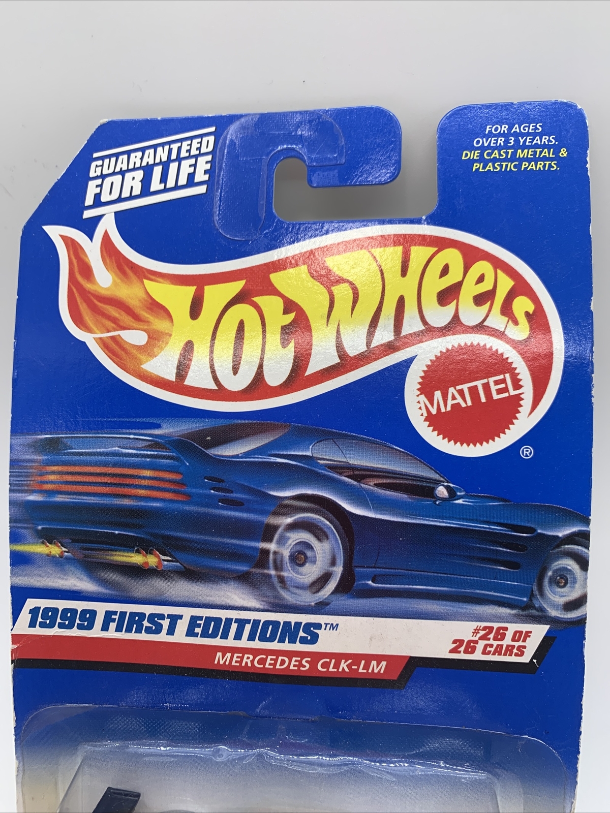 1999 Hot Wheels #926 First Editions 26/26 MERCEDES CLK-LM Gray w/Gold Lace Spoke
