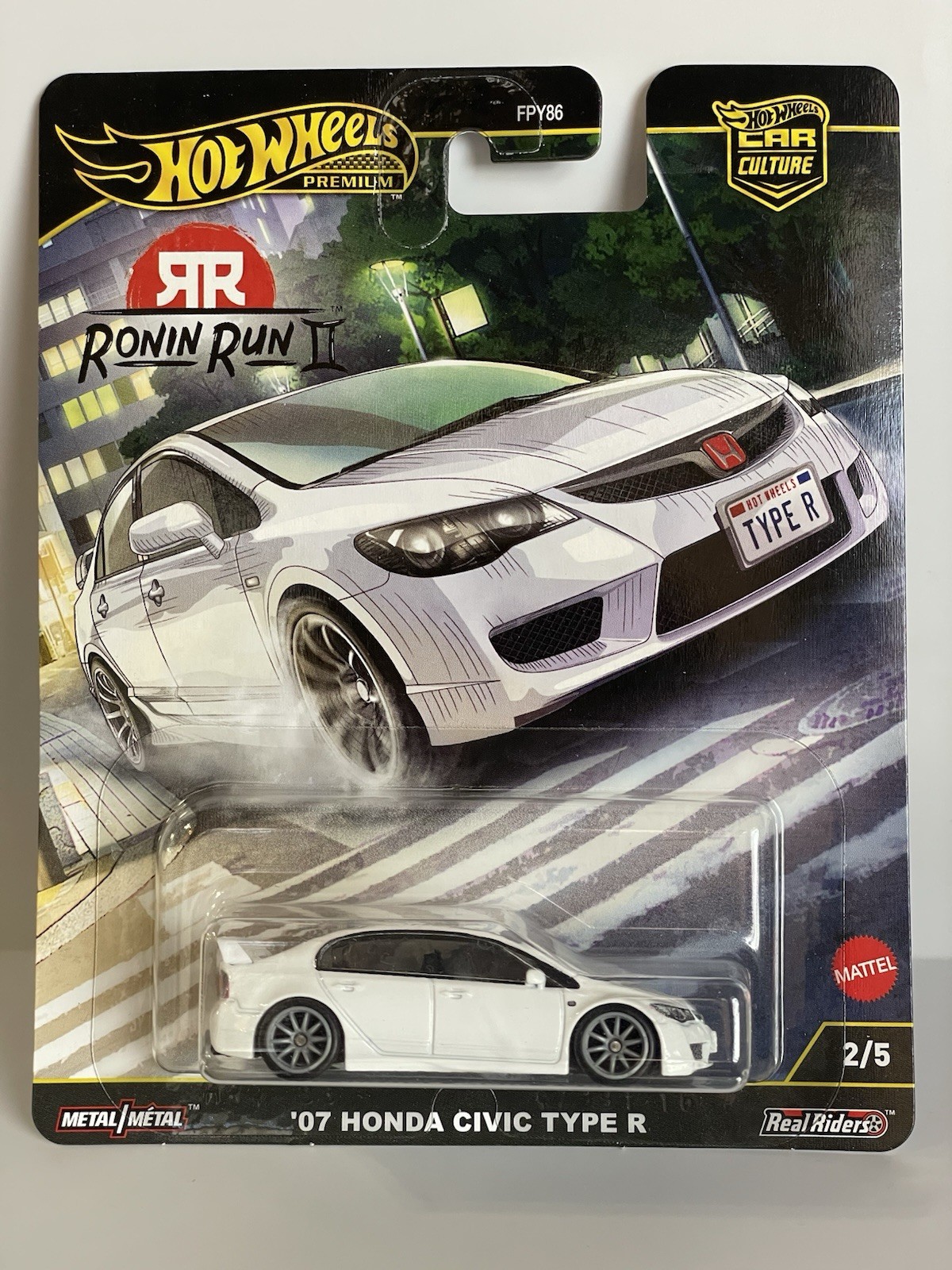 Hot Wheels Ronin Run Honda Civic Type R + CUSTOM 3 Pack (wheel swaps)