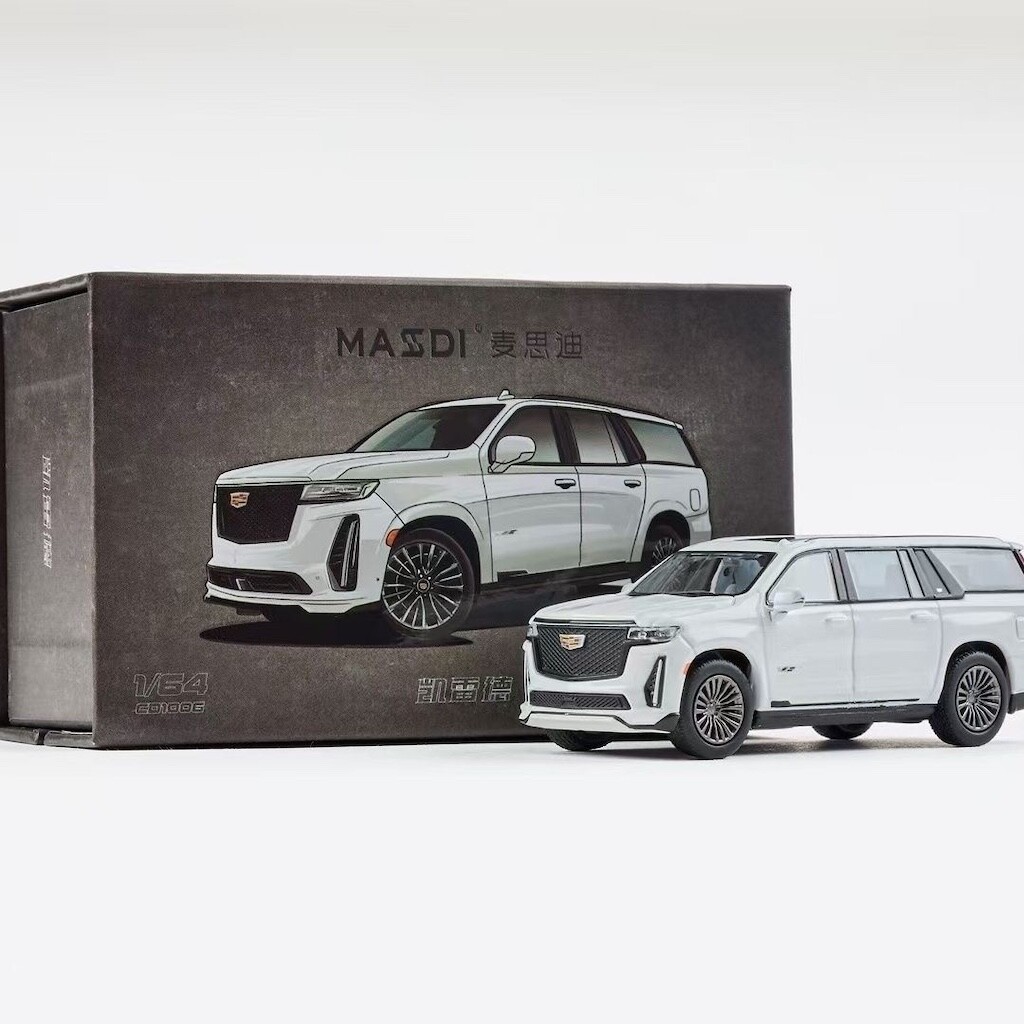 MSD 1/64 CADILLAC ESCALADE ESV Die Cast Truck -WHITE-