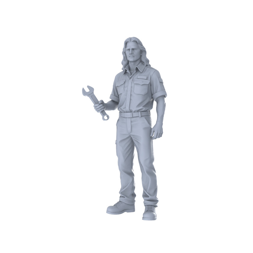 MRY-SFW LYTR352 1/64/87/160 Mechanic Hexad Auto Repair Figures DIY Decoration