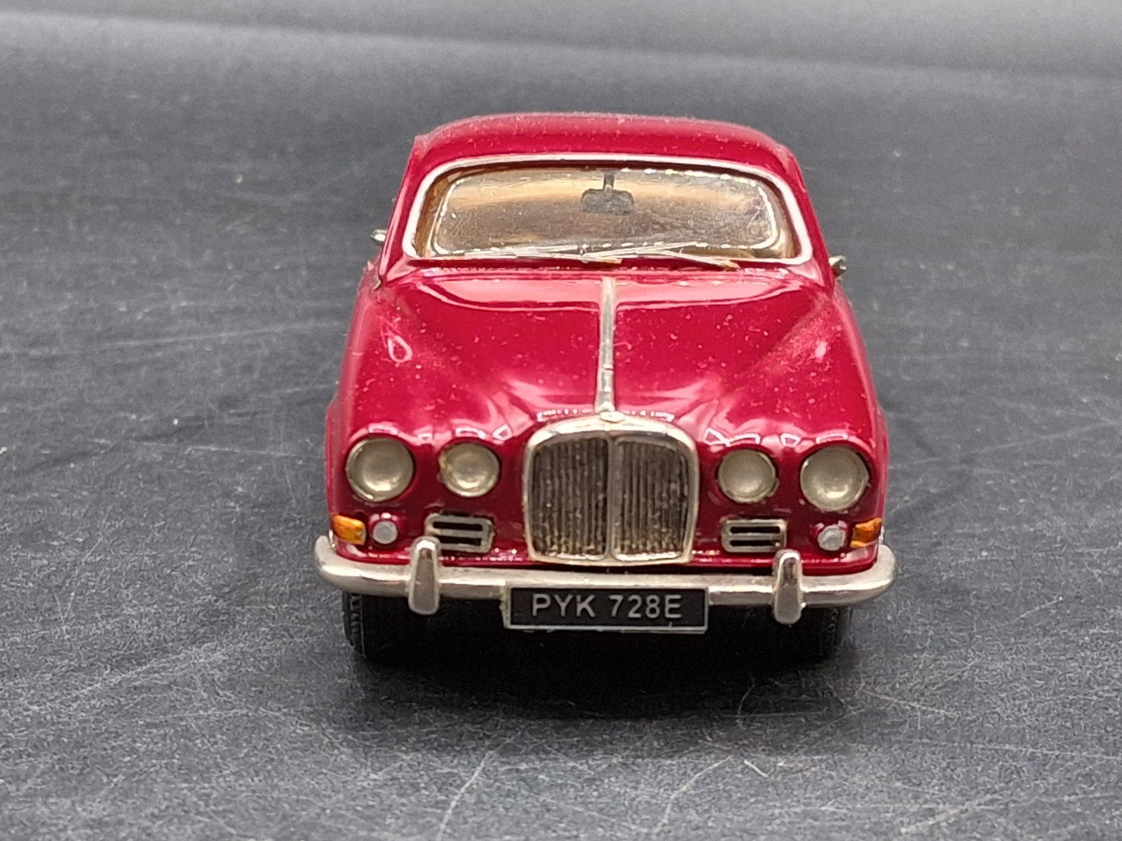 Vintage CJM Models 1/43 Scale Diecast 1967 Jaguar Burgundy HTF No Box Italy