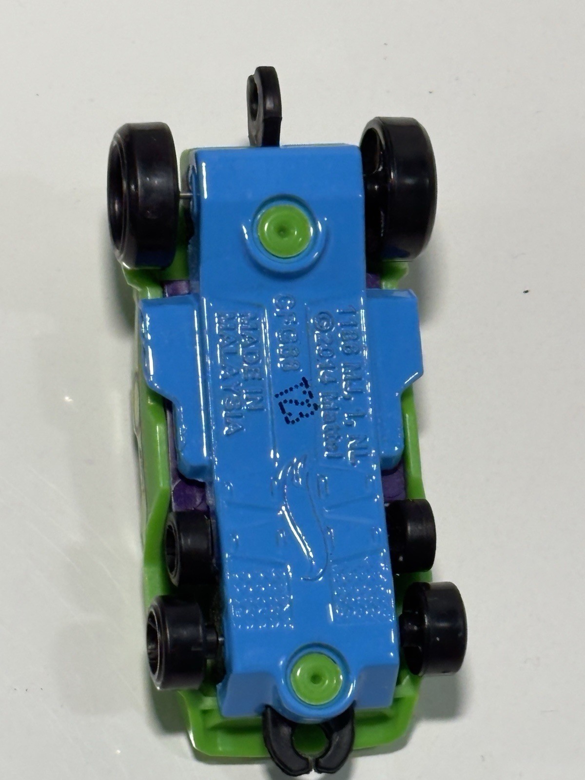 Hot Wheels2014 Loopster Green 1:64 Diecast 2 3/4″ Roller Coaster Car W Riders
